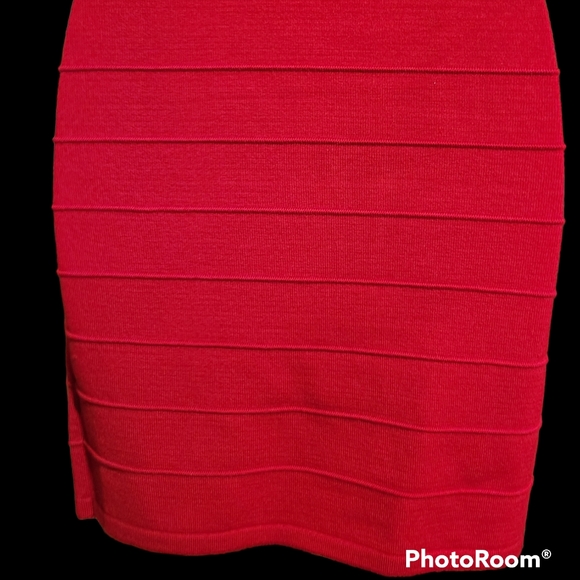 Red Dress S Sequins Party Bandeau Dress - Picture 10 of 11